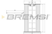 FE0154 Palivový filter BREMSI