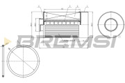 FE0333 Palivový filter BREMSI