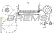 FE0334 Palivový filter BREMSI