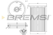 FE0341 Palivový filter BREMSI