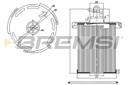 FE0358 Palivový filter BREMSI