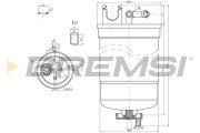 FE0369 Palivový filter BREMSI