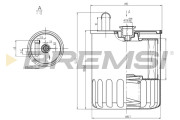 FE0370 Palivový filter BREMSI