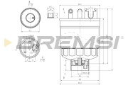 FE0371 Palivový filter BREMSI
