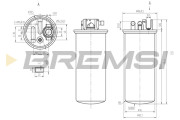 FE0378 Palivový filter BREMSI