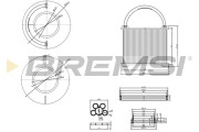 FE0762 Palivový filter BREMSI