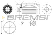 FE0763 Palivový filter BREMSI
