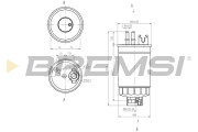 FE0812 Palivový filter BREMSI