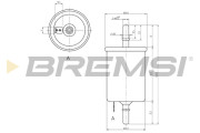 FE0844 Palivový filter BREMSI