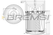 FE1312 Palivový filter BREMSI