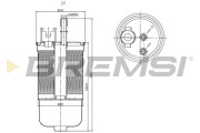 FE1504 Palivový filter BREMSI