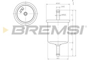 FE1514 Palivový filter BREMSI