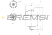 FE1516 Palivový filter BREMSI