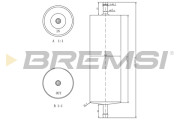 FE1520 Palivový filter BREMSI