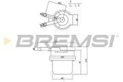 FE1889 Palivový filter BREMSI