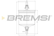 FE1891 Palivový filter BREMSI