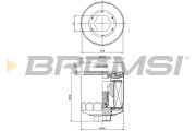 FL0023 Olejový filter BREMSI