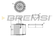 FL0252 Olejový filter BREMSI