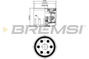 FL0277 Olejový filter BREMSI