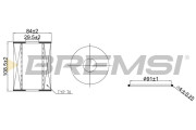 FL2543 Olejový filter BREMSI