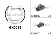 GK0018 Sada brzdových čeľustí BREMSI