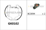 GK0102 Sada brzdových čeľustí BREMSI