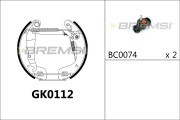 GK0112 Sada brzdových čeľustí BREMSI