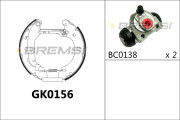 GK0156 Sada brzdových čeľustí BREMSI