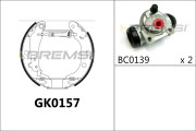 GK0157 Sada brzdových čeľustí BREMSI