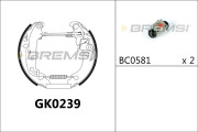 GK0239 Sada brzdových čeľustí BREMSI