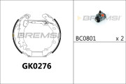 GK0276 Sada brzdových čeľustí BREMSI