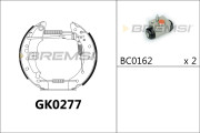 GK0277 Sada brzdových čeľustí BREMSI