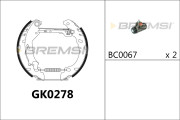 GK0278 Sada brzdových čeľustí BREMSI