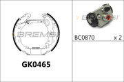GK0465 Sada brzdových čeľustí BREMSI
