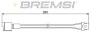 WI0505 Výstrażný kontakt opotrebenia brzdového oblożenia BREMSI