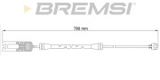 WI0515 Výstrażný kontakt opotrebenia brzdového oblożenia BREMSI
