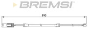 WI0529 Výstrażný kontakt opotrebenia brzdového oblożenia BREMSI