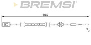WI0559 Výstrażný kontakt opotrebenia brzdového oblożenia BREMSI