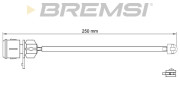 WI0574 Výstrażný kontakt opotrebenia brzdového oblożenia BREMSI