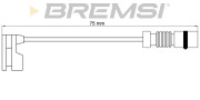 WI0598 Výstrażný kontakt opotrebenia brzdového oblożenia BREMSI