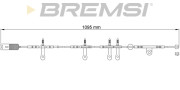 WI0607 Výstrażný kontakt opotrebenia brzdového oblożenia BREMSI