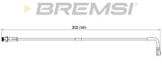 WI0626 Výstrażný kontakt opotrebenia brzdového oblożenia BREMSI