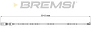 WI0678 Výstrażný kontakt opotrebenia brzdového oblożenia BREMSI
