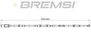 WI0685 Výstrażný kontakt opotrebenia brzdového oblożenia BREMSI