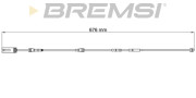 WI0692 Výstrażný kontakt opotrebenia brzdového oblożenia BREMSI