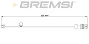 WI0705 Výstrażný kontakt opotrebenia brzdového oblożenia BREMSI