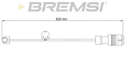 WI0711 Výstrażný kontakt opotrebenia brzdového oblożenia BREMSI