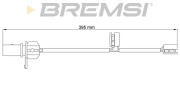 WI0731 Výstrażný kontakt opotrebenia brzdového oblożenia BREMSI