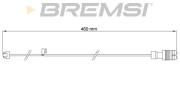 WI0741 Výstrażný kontakt opotrebenia brzdového oblożenia BREMSI