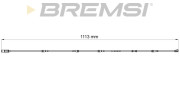 WI0749 Výstrażný kontakt opotrebenia brzdového oblożenia BREMSI